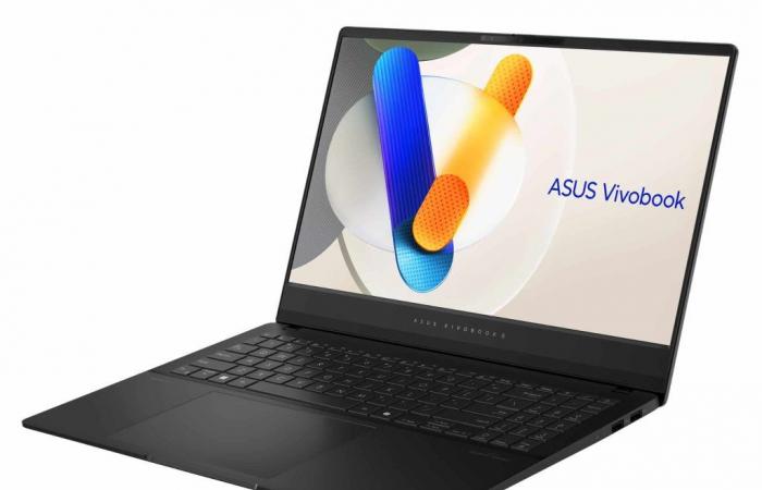 Asus Vivobook S 15 S5506MA-MA034W, Ultrabook Noir multimédia 15″ OLED 2.8K 120Hz nomade 9h Meteor Core Ultra 7 Intel Arc TB4 – LaptopSpirit
