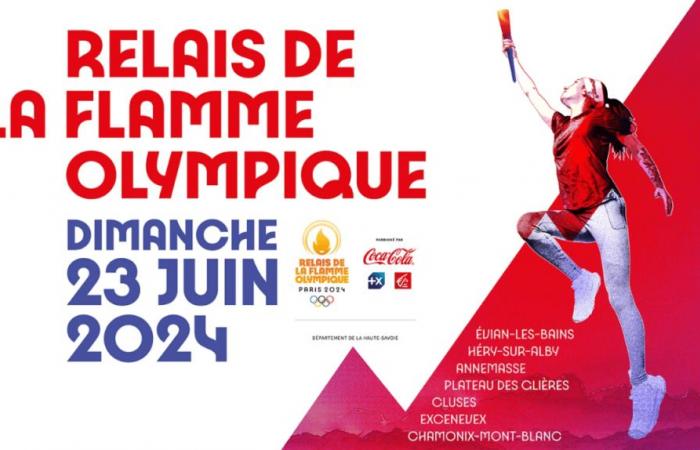 Where to see the Olympic torch relay in Haute-Savoie this Sunday June 23, 2024?