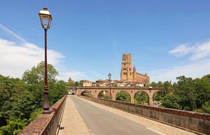 While no work is planned there, this Albi bridge is closed to traffic for several months
