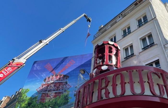 Paris: the Moulin-Rouge finds wings… temporary