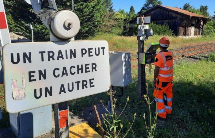 SNCF raises awareness of the dangers of level crossings in Saint-Geniès-de-Malgoirès