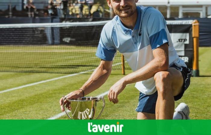 Just before Wimbledon, David Goffin wins his very first tournament on grass: “I was able to count on the support of my family”