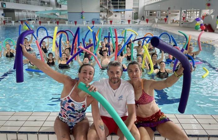Castres. We tested the giant aquagym at the music festival