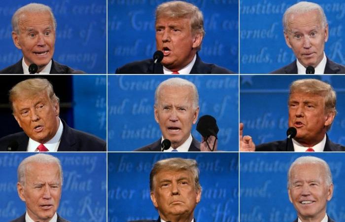 Joe Biden vs Donald Trump, a high-tension debate