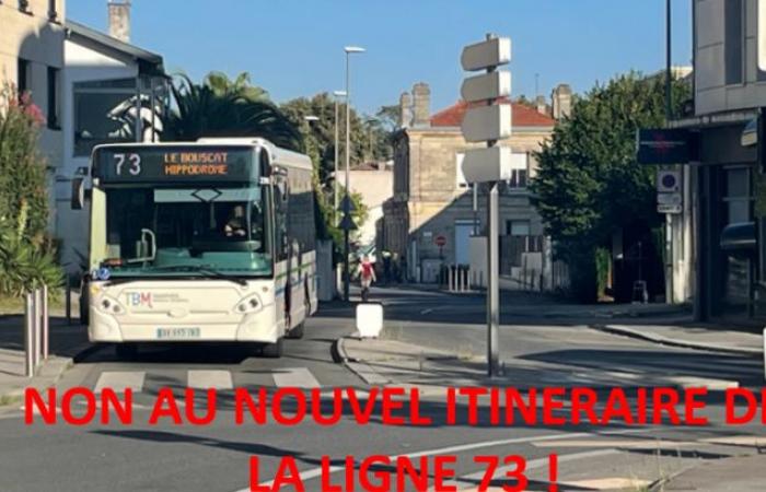 Petition: TBM – For a return to the old route of bus line 73 (Bègles-Le Bouscat)