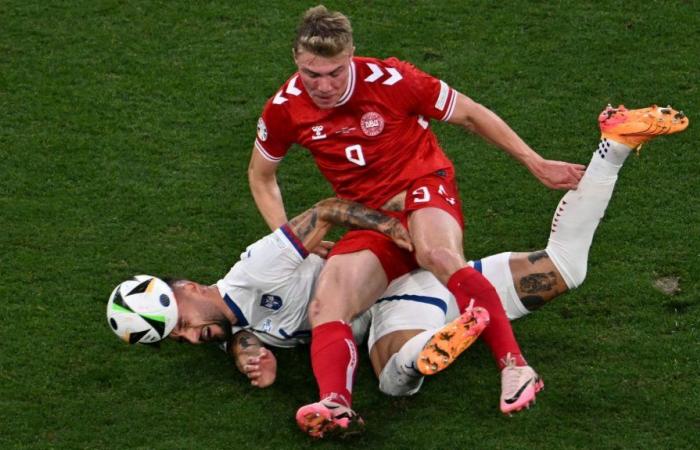 Euro 2024: Denmark and Serbia part back to back at the end of a match poor in chances