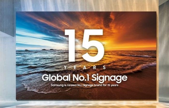 Samsung Electronics Ranks No. 1 in Global Digital Signage Market for 15th Consecutive Year