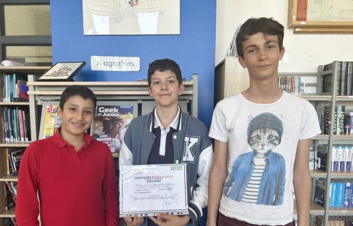 Four students from La Rochotte in Chaumont win a “School-media” prize after an article on academic flame