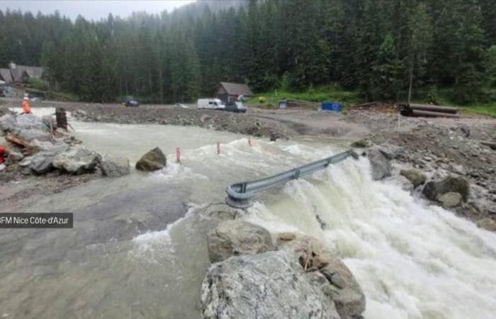 Impressive images of the floods which once again hit the Vésubie valley