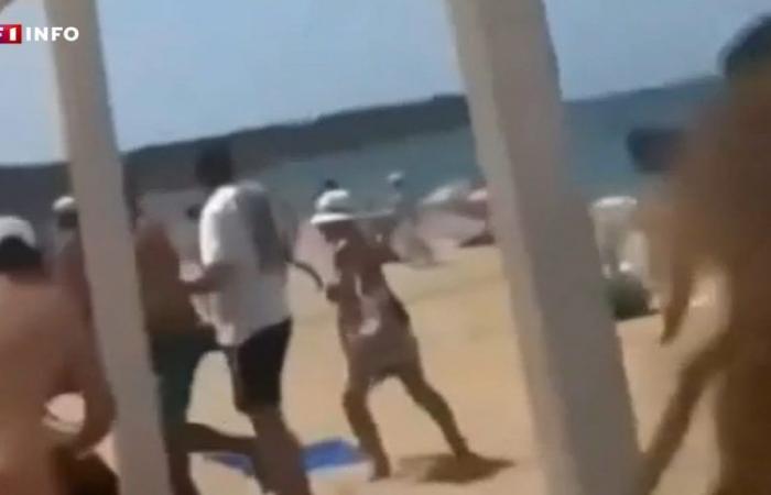 VIDEO – Missile fire in Crimea: images of panic on a beach