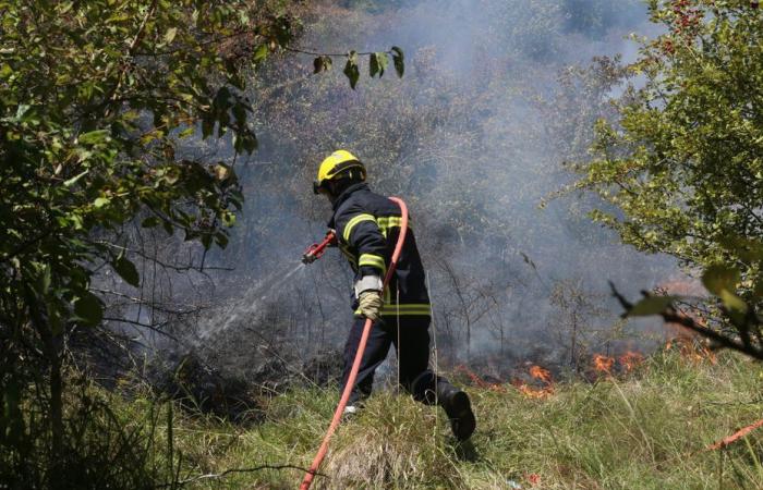specialized firefighters limit the spread of flames