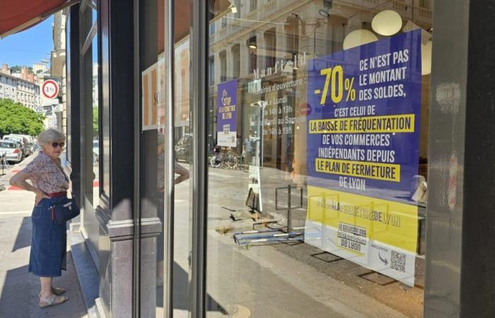 stores close their doors to protest against the pedestrianization of the Presqu’île