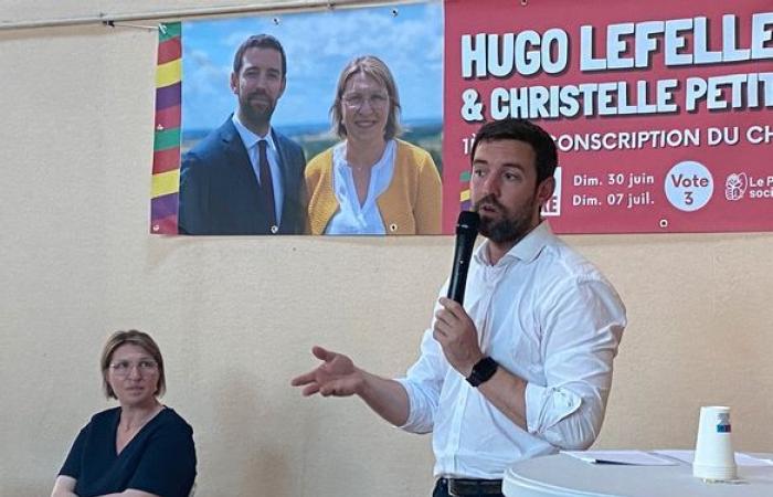 In the 1st constituency of Cher, the New Popular Front candidate Hugo Lefelle (PS) wants “a policy of rupture”