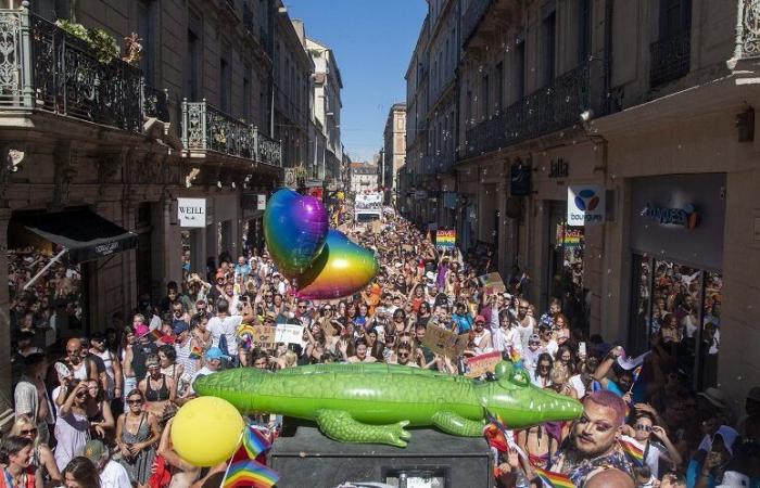 the route of the Pride March in Nîmes this Saturday June 29