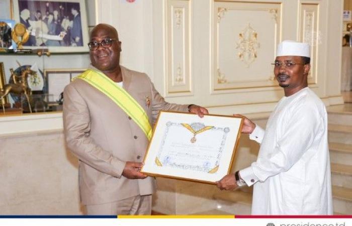 DRC-Chad: Tshisekedi elevated to the dignity of Grand Cross of the National Order