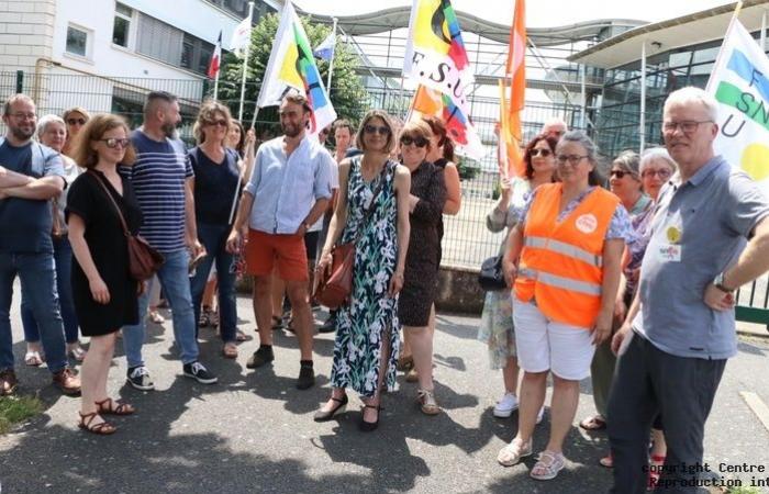 walkout at Greta Poitou-Charentes to denounce the