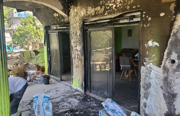 The home of Yasma Aboudou, Saïd Kambi’s deputy, burned in Kawéni