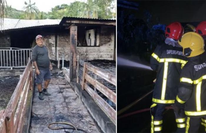 Philibert’s house completely destroyed by fire: the Sainte-Rose firefighters did not intervene