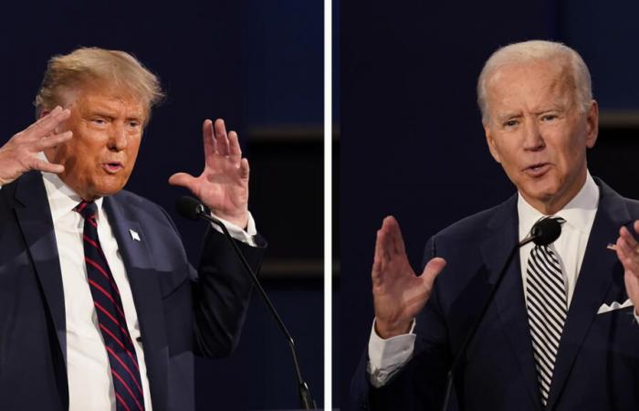 Joe Biden and Donald Trump prepare for their first televised battle