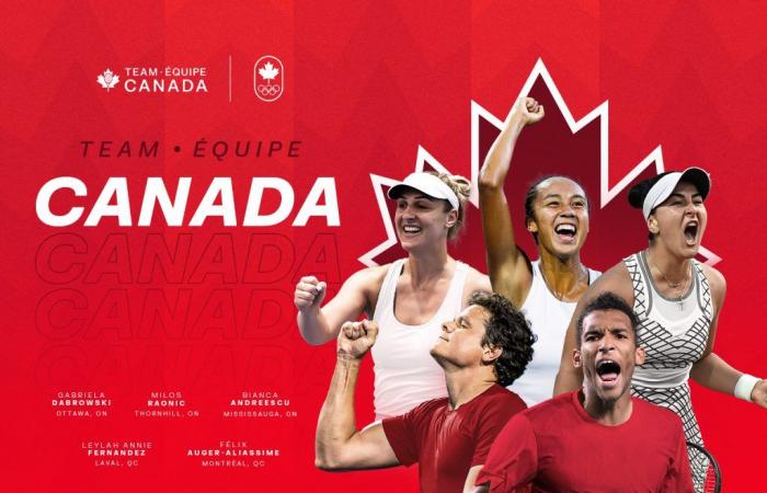 Unveiling Team Canada for tennis events at the 2024 Paris Games