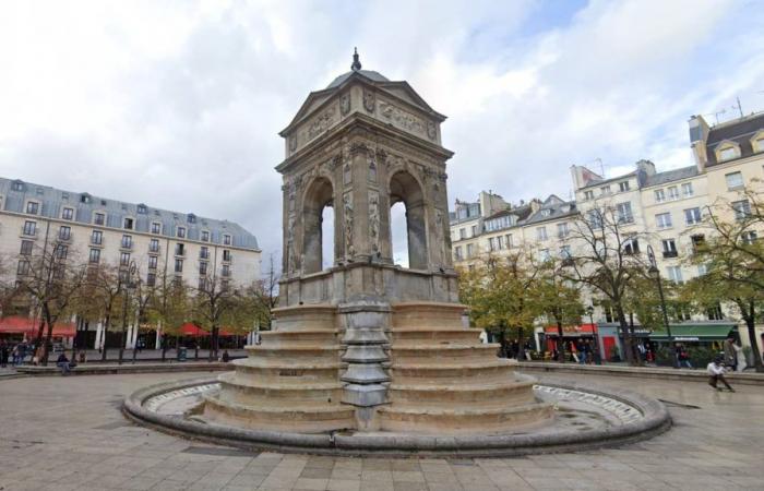 the emblematic Fountain of the Innocents restored to water