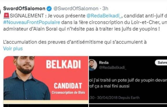 La France insoumise withdraws the nomination of a candidate in Loir-et-Cher due to old tweets of an anti-Semitic nature – Libération
