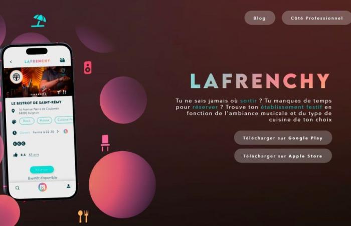 The La Frenchy app: festive places near you