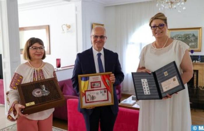 Morocco and Romania celebrate the special issue of two joint postage stamps