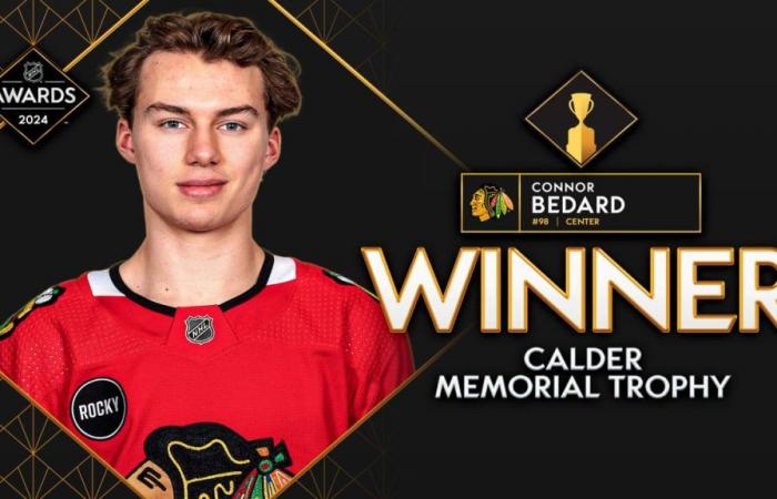Bedard wins Calder Trophy as NHL rookie of year