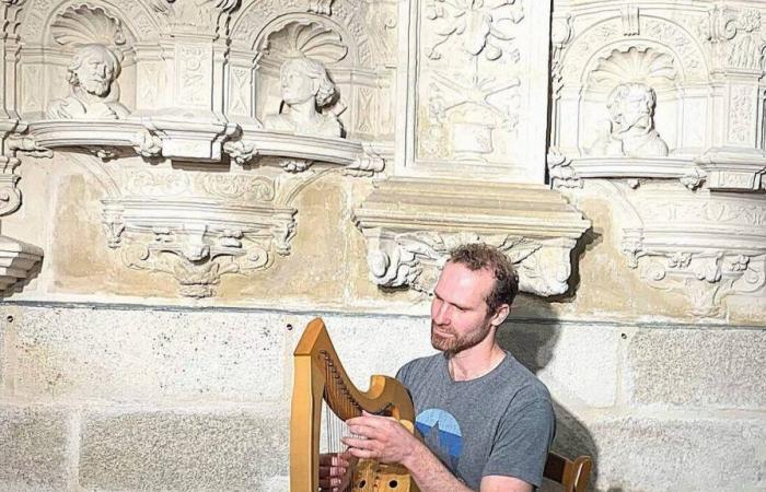 Quimperlé. The Sainte-Croix church will vibrate to the care of the harp and the uilleann pipe