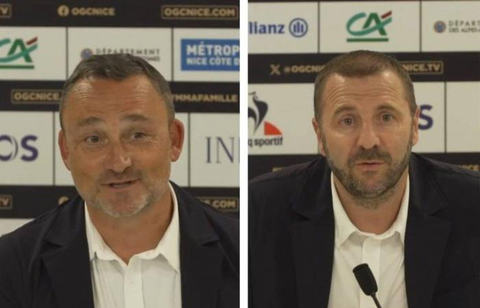 Franck Haise and Florian Maurice (OGC Nice) were presented to the press, what to remember