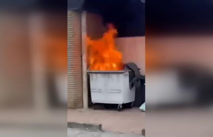 In Flanders, young people film a small dumpster fire that destroys an entire sports complex: three people arrested