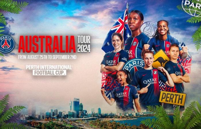 Paris Saint-Germain women’s team on tour in Australia