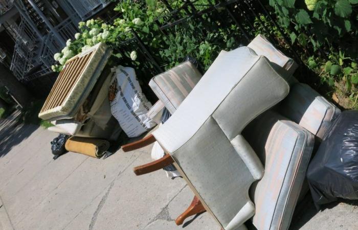 Moving: the mayor returns the bulky items he left on the sidewalk