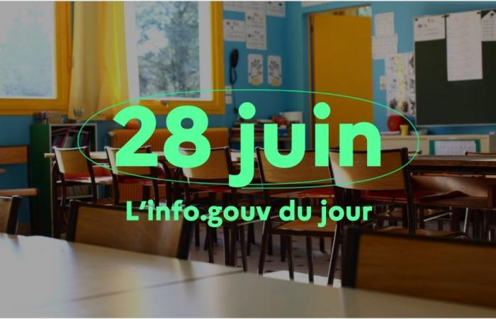 Info.gouv of June 28: Olympic holidays, health surveillance, back to school 2024