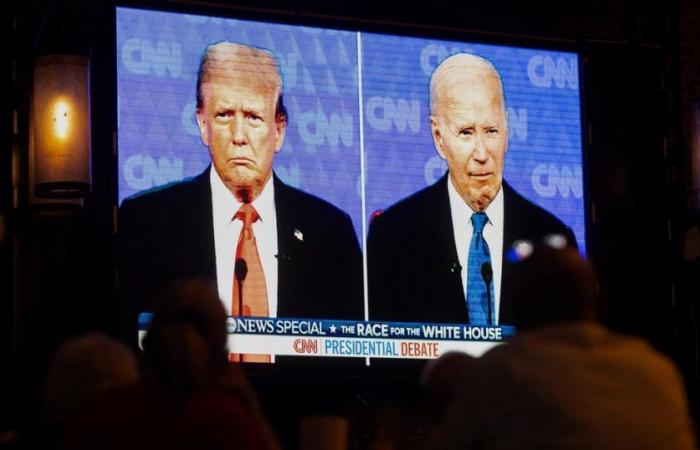 First debate of the campaign goes badly for Biden against Trump