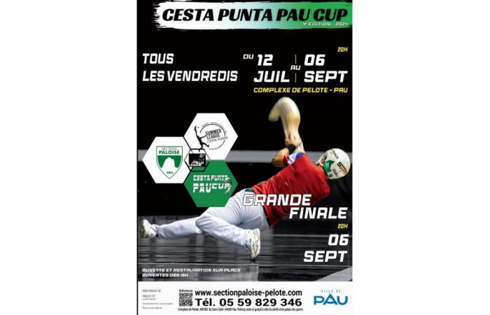 Pelota: Cesta Punta Pau Cup -1/2final Slam Pelota Complex Pau Friday August 30, 2024