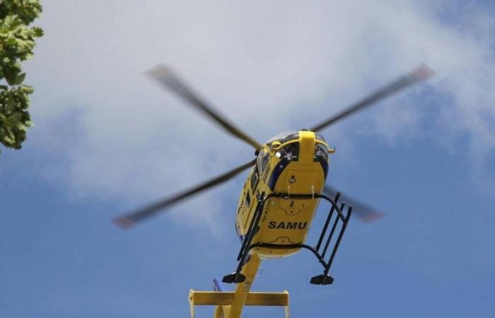 Near Vitré, a motorcyclist airlifted after an accident with a van
