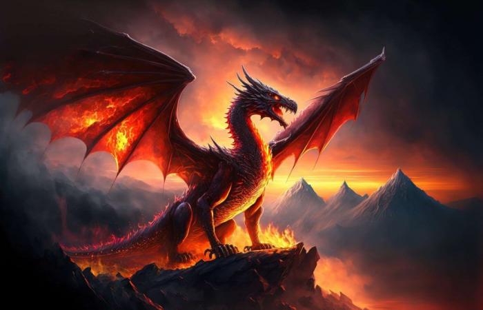 This is how a dragon might breathe fire