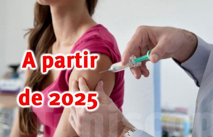 Cervical cancer vaccination from 2025