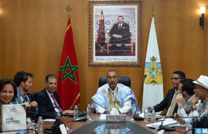 A delegation of foreign media journalists accredited to Morocco visiting Dakhla