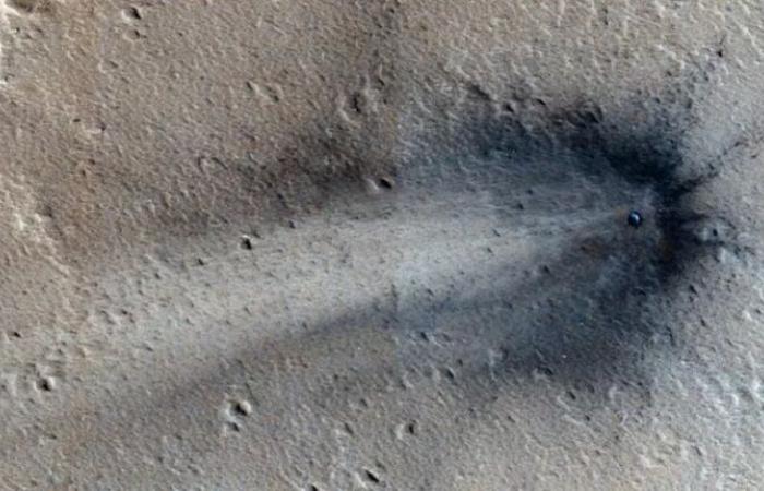 Mars is bombarded by meteorites almost daily