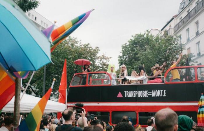 In Paris, several thousand people march for the LGBTQIA+ Pride March