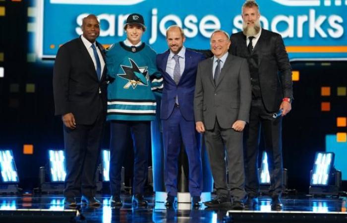 Macklin Celebrini No. 1 overall pick in NHL draft, selected by San Jose Sharks