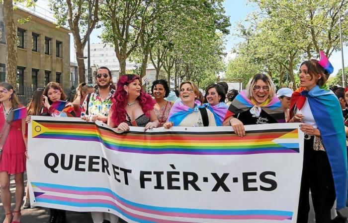 More than 1,600 people at the Lorient Pride March