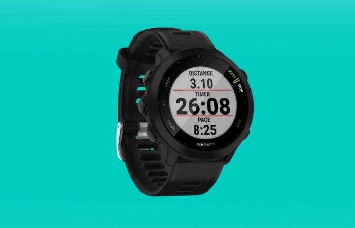 This Garmin connected watch is displayed with a crazy promo for a few hours