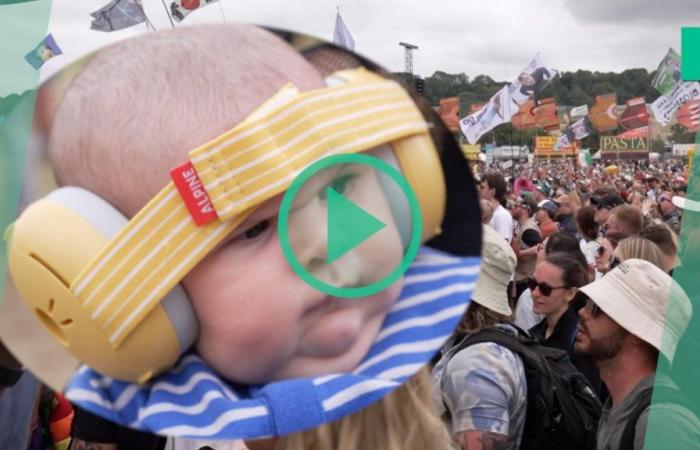 At Glastonbury, Finlay, a 10-week-old baby has become a ‘little legend’ among festival-goers