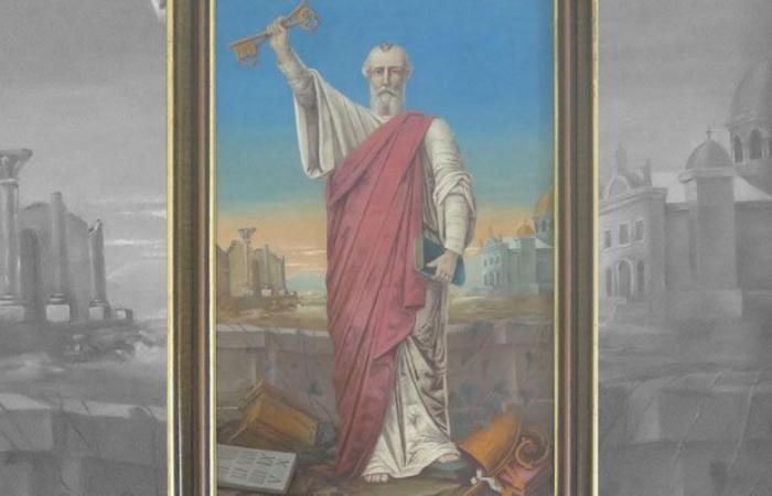 Ephemerides: Unveiling of the painting “Saint Peter brandishing the keys to Paradise” – Portal of the Magdalen Islands