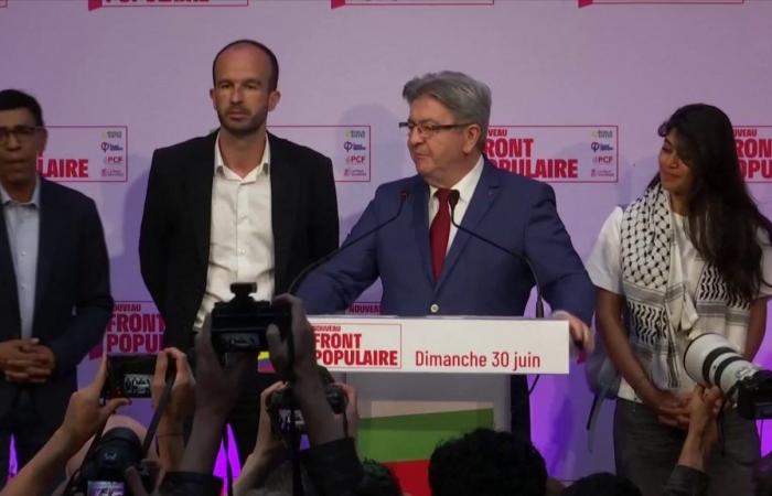 Mélenchon announces that LFI candidates who came third will withdraw where the RN is in the lead