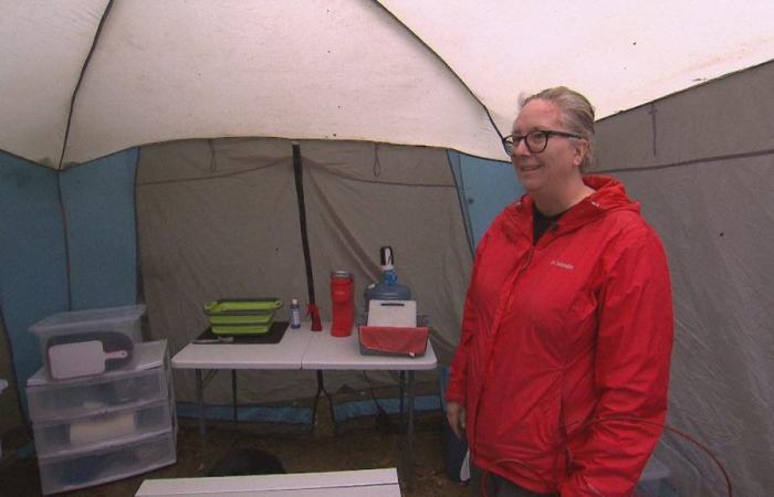 Due to lack of housing, a woman will spend the summer in a campsite in Centre-du-Québec